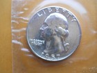 Uncirculated Proof 1957 Philadelphia Silver Washington Quarter In Mint s Cello