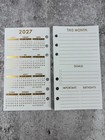 2027 Month On 2 Pages     Personal Size For Louis Vuitton Mm 3 74 X 6 73