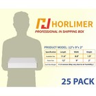 Horlimer 12x9x2 Inches Shipping Boxes Set Of 25  White 12  X 9  X 2  