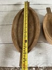 Pier 1 Wooden Oval Serving Bowl Set W  Handles Vtg Tricket Dry Food Party Decor