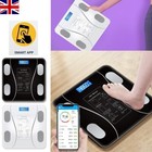 180kg Digital Bathroom Scales Electronic Lcd Display Home Body Fat Bmi Monitor