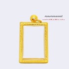 Empty Case Frame Phra Somdej Gold Micron Gem Thai Amulet Pendant 3 5x2 5cm 
