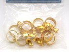 Kirsch Clip On Cafe Rings Brass 3 4  Inside For 9 16  Rod 1424b 63 Qty 14