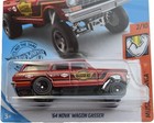 Hot Wheels  64 Nova Wagon Gasser   red  174 250 Muscle Mania 2 10