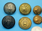 11 Canadian Military Uniform Buttons - Vintage Originals