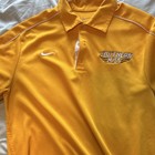 Nike Dri-fit Southern Miss Men s L Yellow Polo Breathable Mesh Embroidered