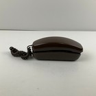 Itt Corded Telephone Brown Rotary Dial Retro Style