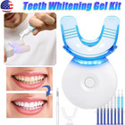 Teeth Whitening Gel Kit Dental Bleaching Best Whitener 6 Whitening Gel led Light