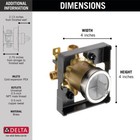 Delta Rough-in Multichoice Tub shower Brass-certified Refurbished