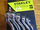 Stanley Tools 5 Pc Sae Chrome Dbl Combination Offset Wrench Set 12 Pt New