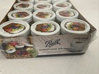 Ball 4 Ounce Jarden 2005 Quilted Crystal Jelly Jars Fruit Basket Lids 12 Pack