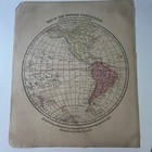 Map Of The Western Hemisphere 1866 Original Atlas Map Sv27-4