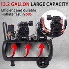 13 2 Gallon Ultra Quiet Air Compressor  2 2kw 3ph Steel Tanks 72db Noise Level