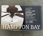 Hampton Bay 3-light Oil Rubbed Bronze Ceiling Fan Shades Led Light Kit