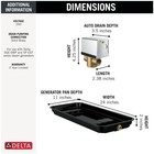 Delta 5ga-pad-240 Steam Generator Pan And Auto Drain For 240v