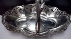 Wonderful Art Nouveau Wmf Silverplate Dragonfly Handled Basket Tray Ca 1890