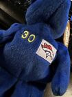 1999 Salvino s Bammers Terrell Davis  30 Denver Broncos Beanie Baby Blue W  Tags