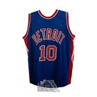 Dennis Rodman Autographed Detroit Custom Blue Basketball Jersey - Bas