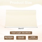 Leather Repair Patch  2 Pcs Self Adhesive Vinyl Patch  8 X 12  Cream White