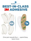 Premium Eyeglass Nose Pads 6 Pairs     Clear Silicone Anti-slip Stick-on Pads F   