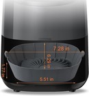 Air Fryer Silicone Liners For 1-2 Qt Fryers  3 Pack 5 5  Multiple Colors 