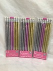 Sparkle Glitter Fun  2 Lead 7 5  Pencils  24 Pack  Gold  Silver Mauve New