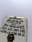 Vintage Glass Thermometer Ford Dealers No Porcelain Souvenir