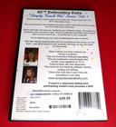 New simply Teach Me Series vol 1 6d Embroidery Extra dvd-rom  59 95