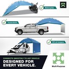 Knox Car Awning With Sidewall  Compatible With Truck Tailgate  Suv  Rv  blue 