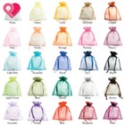 12-720 Bulk Organza Wedding Party Favor Gift Candy Sheer Nylon Bag Jewelry Pouch