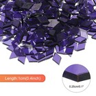 200g Mosaic Tiles Glass Mosaic Tiles Stained Mosaic Glass Pieces Deep Blue