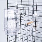 Automatic Bird Feeder For Cage 3ps  No Mess Bird Water Dispenser Transparent Col