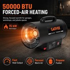 50 000 Btu Propane Forced Air Heater Portable High Output Gas Heater For Garage