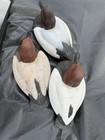 Lot Of 3 Old Wood Duck Decoy Hand Carved Vintage Antique