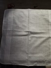 Vintage Men s Cotton Handkerchief White  Plain Set Of 6 Brand New