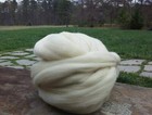 20 Lbs Pounds Natural White Wool Roving Fiber Spinning  Felting   Chunky Yarn