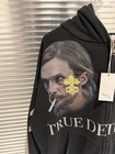 American Vintage Embroidery Portrait Print Zip Hoodie Unisex Sweatshirt Jacket