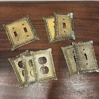 Vintage Edmar Bronze Gold Tone Filigree Light Switch Plate Covers Steampunk Lot