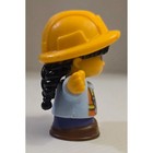 Fisher-price Little People Construction Worker Girl Figure Work Together Site