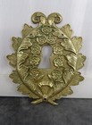 Antique French Bronze Furniture Large Decoration Escutcheon Keyhole Cover 