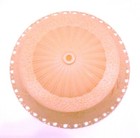 Vintage 1940s Pink Glass Ceiling Light Lamp Shade Fixture 11 5   