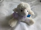 Nwt Applause Spring Floral Bow Shaggy Cream Lamb Super Soft Plush Stuffed Animal