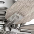 Hunter Beckworth 60 In  Indoor Brushed Nickel Ceiling Fan With Light Kit