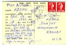 1957 Qsl Guadaloupe French West Indies Fg7xc Raizet 