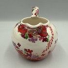 Red Hat Society Paul Cardew 2004 Pink Chintz Floral Red Purple Creamer