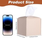 Tissue Box Cover  Square Tissue Holder  Pu Leather Decorative Holder organizer F