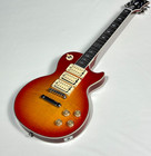 Ace Frehley Lp Electric Guitar Cherry Flame Maple Top Ship From Us