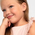 14k Gold Rainbow Toddler   Kids   Girls Earrings Safety Screw Back Enamel