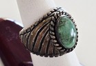 Sterling   Green Turquoise Carolyn Pollack Sterling Silver Ring Sz 7