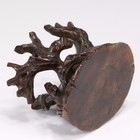 Antique Chinese Hand Carved Boxwood Rootwood Scholar Stand Lotus Seed Pod Mini